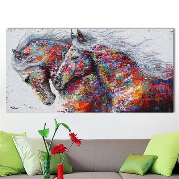 Horses Canvas Unframed Wall Art - Picture 14 of 15